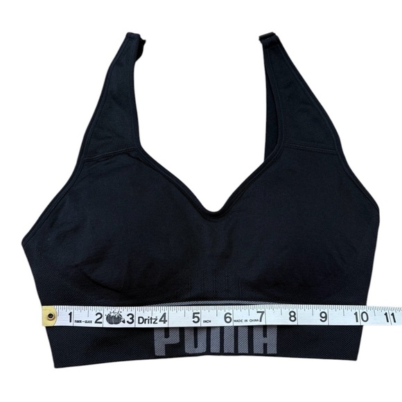 NWOT, PUMA, Seamless Sports Bra, Small, Black 🏃♀️➡️ - Picture 7 of 10